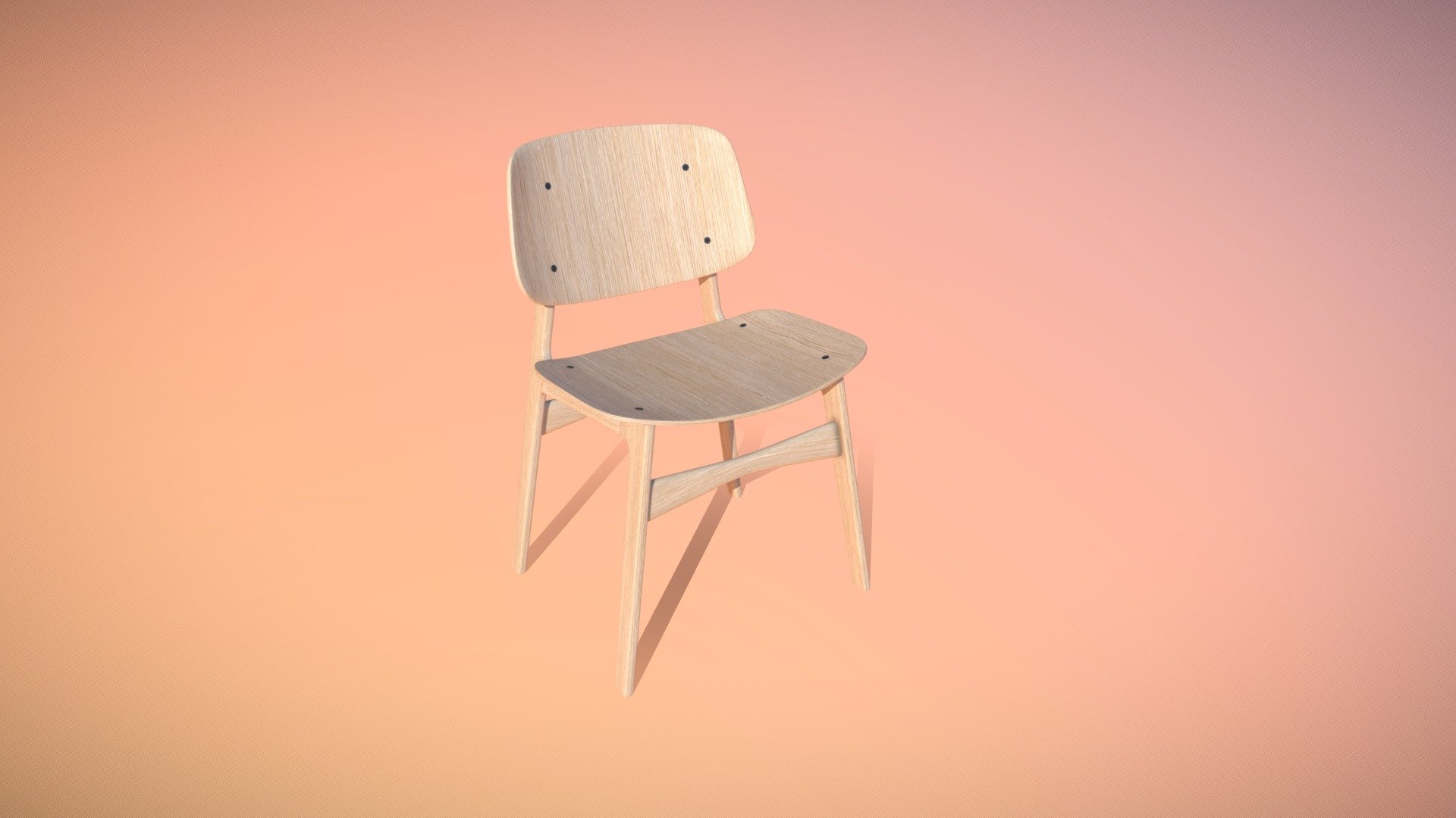 Soborg chair Wood base