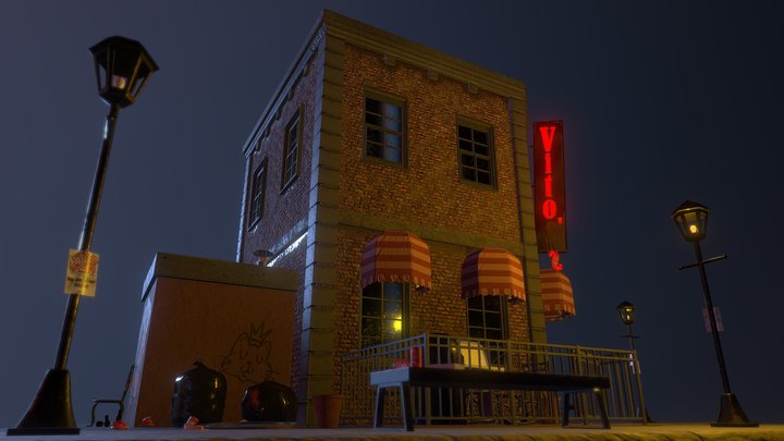 Vito's Pizzeria 3D Model