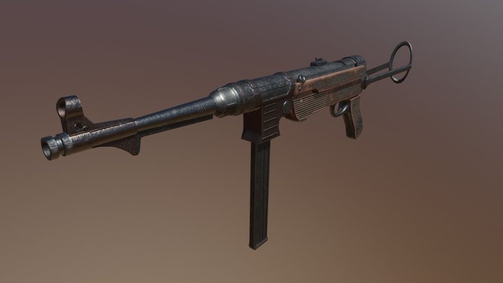 MP-40 3D Model