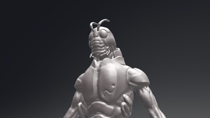 Kamen Rider Black Comic Version 3D Model