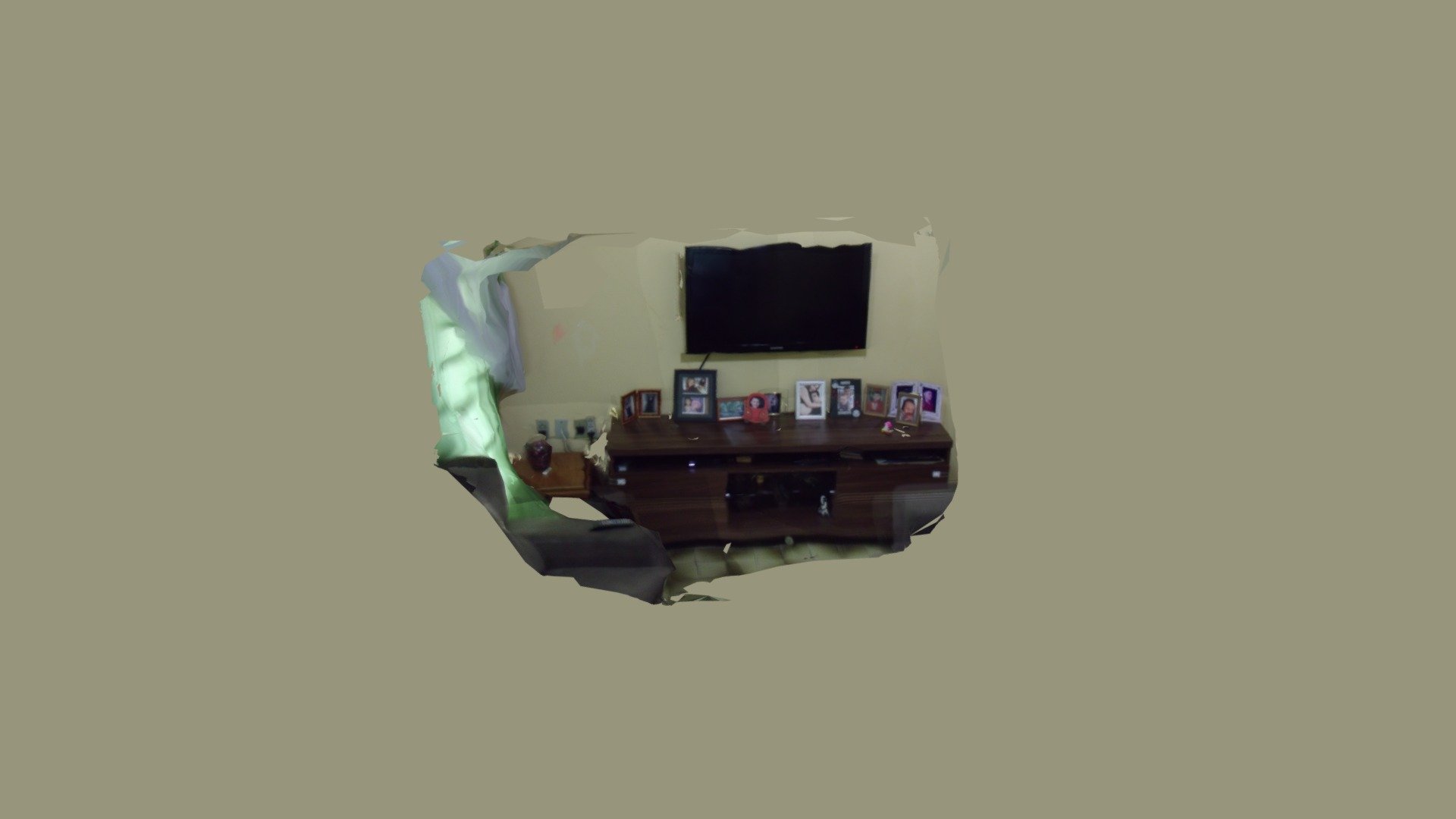 Sala da minha casa em 3d