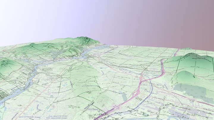 Milwaukie 1850's Original Land Survey Overlay 3D Model