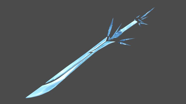 Ice Sword 3D Model