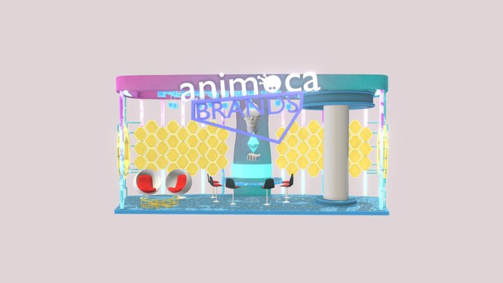 Trade Show Booth 3D Model