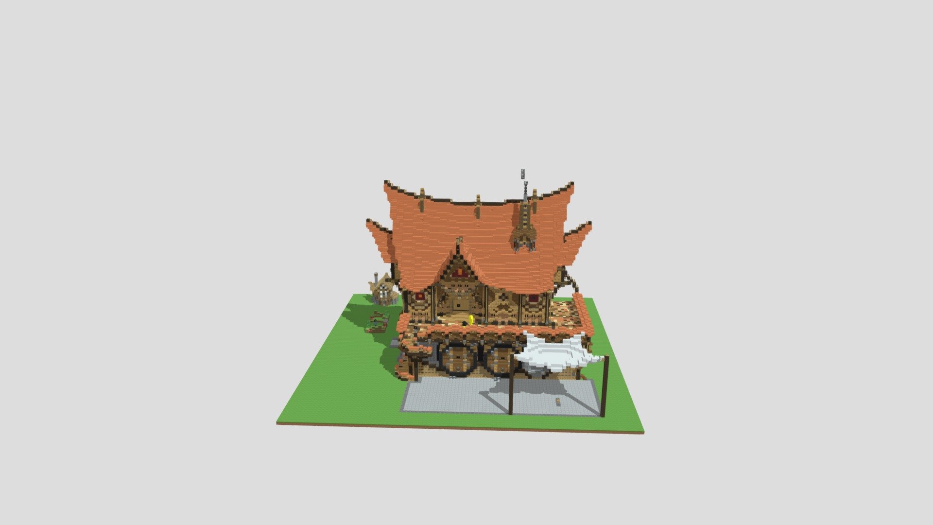 Neon Pro Minecraft scene — Sketchfab embed 3D viewer