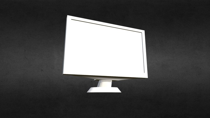 Modelagem 3D de um Monitor 3D Model