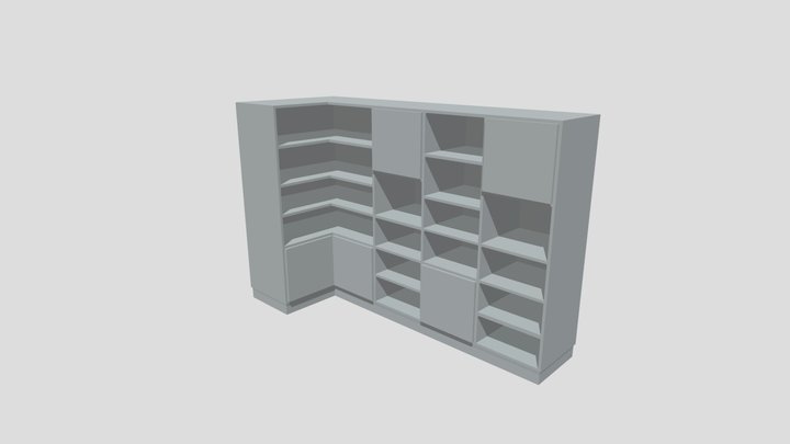 bookshelf 3d model 3D Model