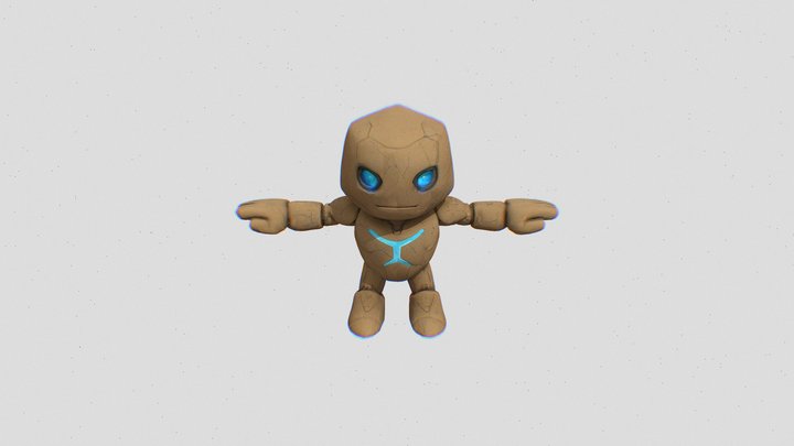Stone Guardian 3D Model