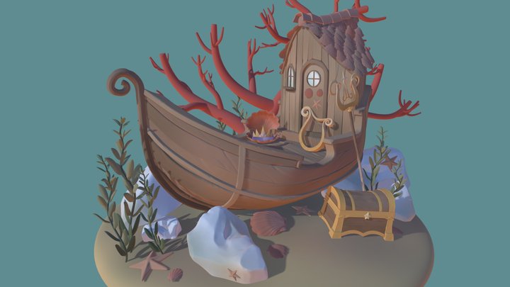 Ariel's Hideout 3D Model