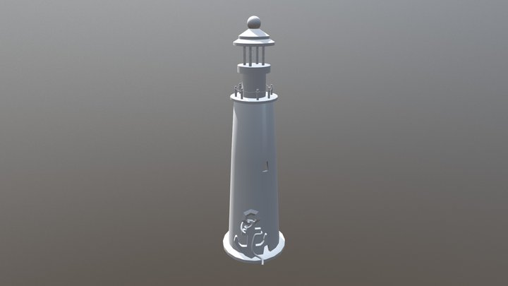 Lighthouse (no painted) 3D Model