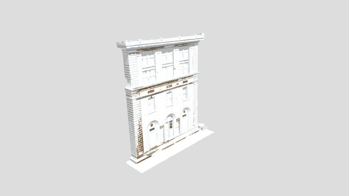 Avery Hall North Facade Dust 3D Model