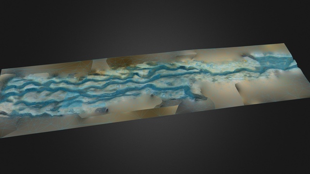 Micro-channels in Tamagawa (Tokyo) 3D Model