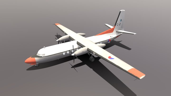 Fokker F27 – Modello 3D gratuito STL