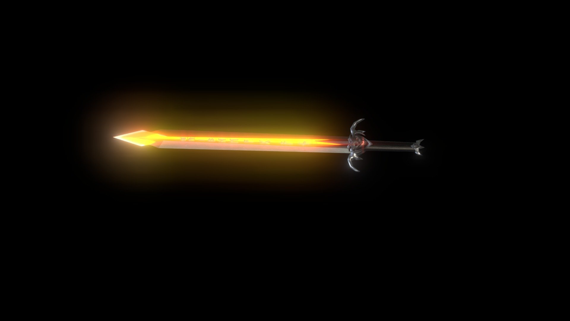 Fire Sword - 3d Model By Klazapp [878e379] - Sketchfab