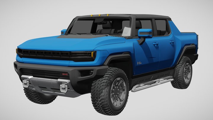 GMC Hummer EV Pickup 2022 3D Model