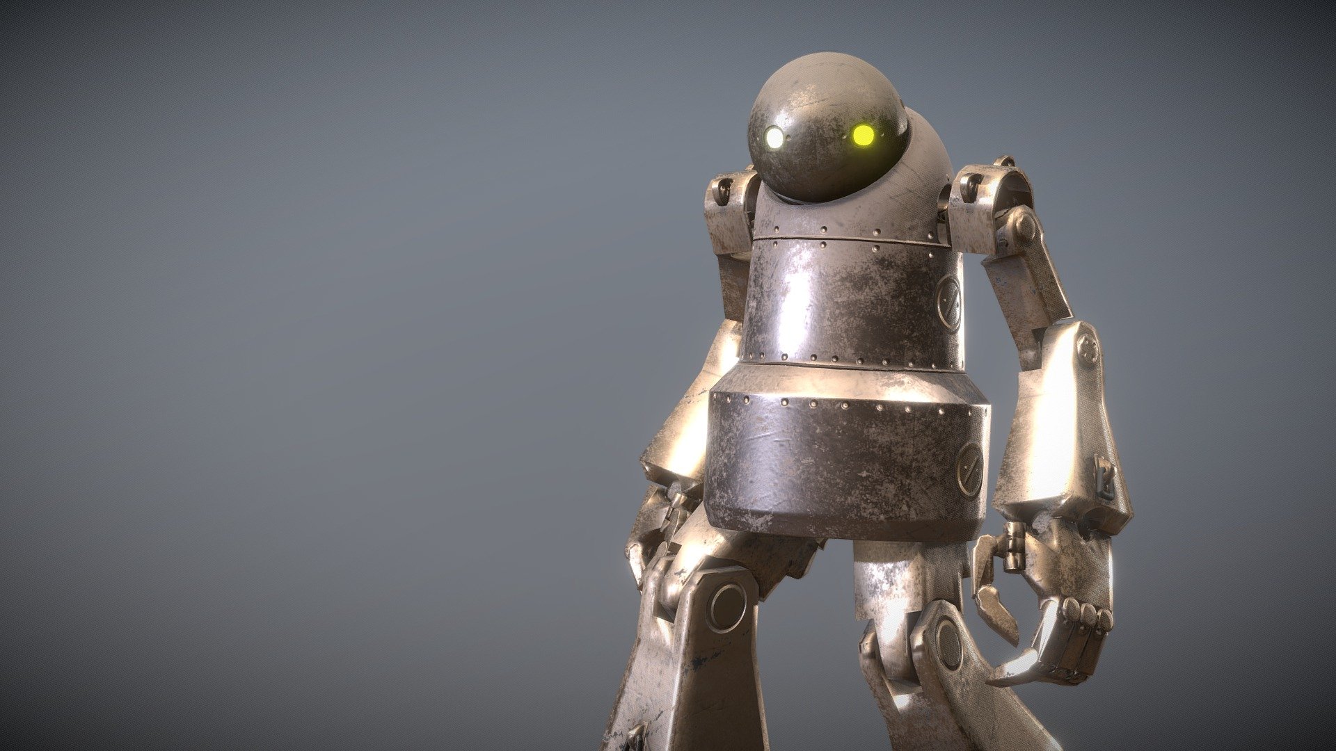 Nier Automata Robot - Download Free 3D model mochamadyuda [878e4b8]