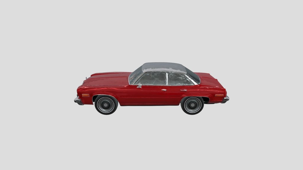 Red Vintage Car oldsmobile delta 88