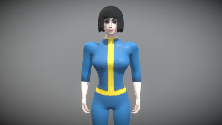 Fallout - Female Vault Suit (Low Poly)