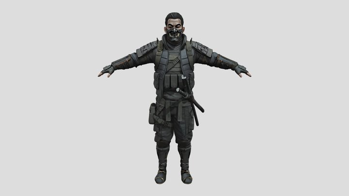 FREE 3D Samurai Model 3D Model
