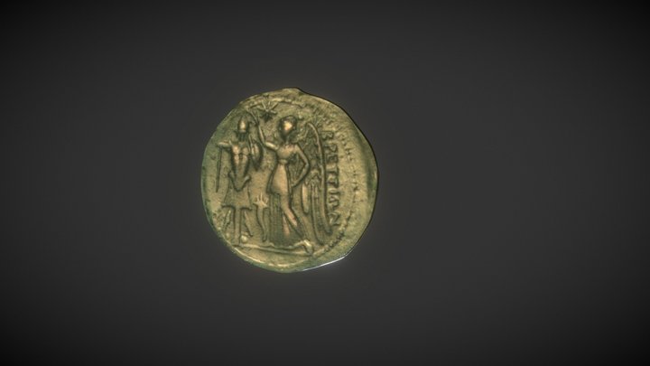 Moneta Brettia | BPETTIΩN | III sec. a.C. 3D Model