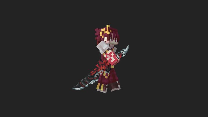 [Fire] Dragon Dagger 3D Model