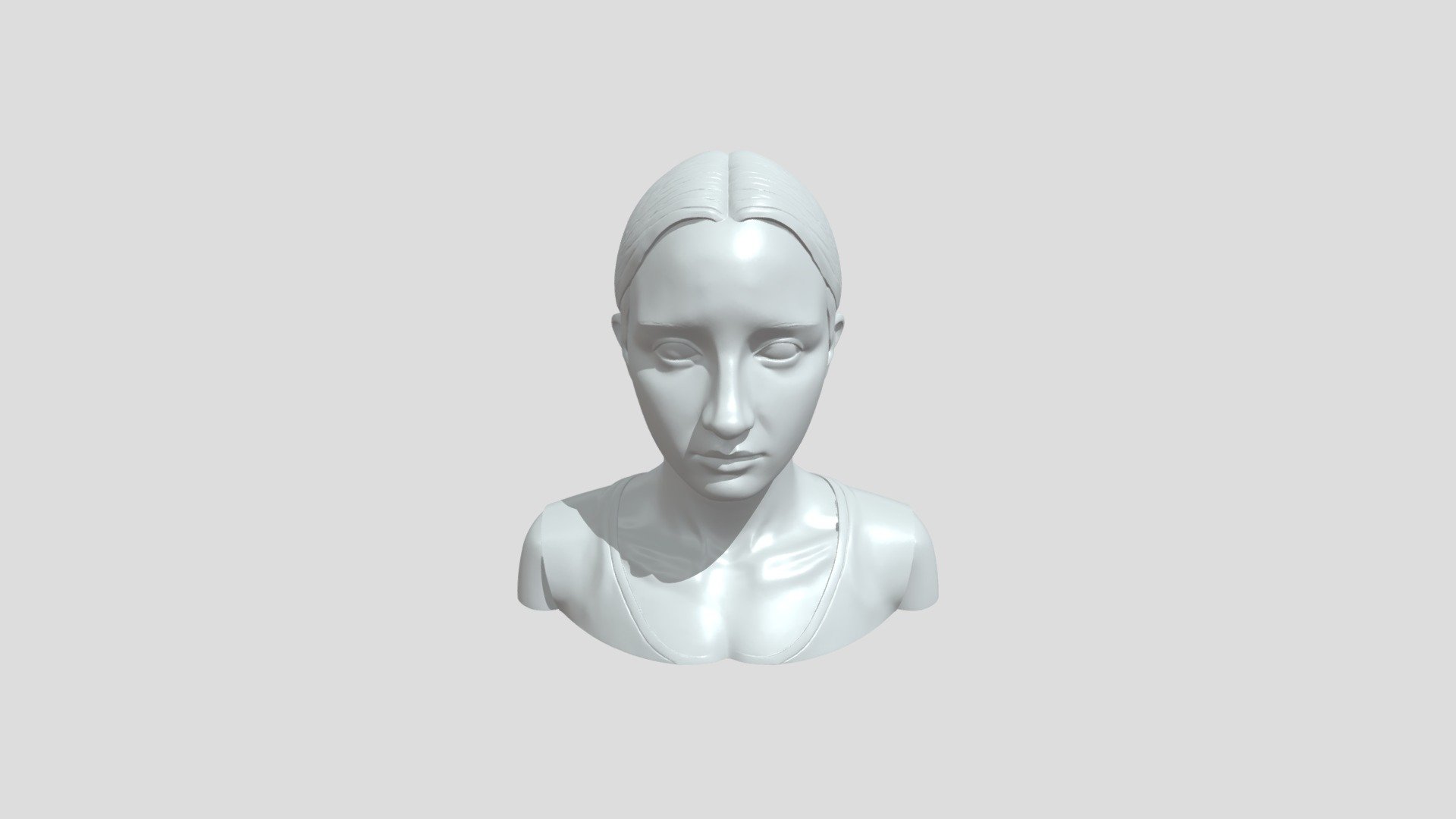 A young woman's portrait - Download Free 3D model by golden_vibes ...