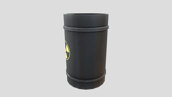 Metal Barrel 3D Model