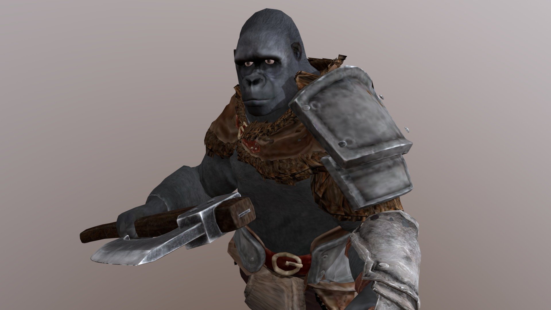 Gorilla Armor 3D model by MrVr [879244b] Sketchfab