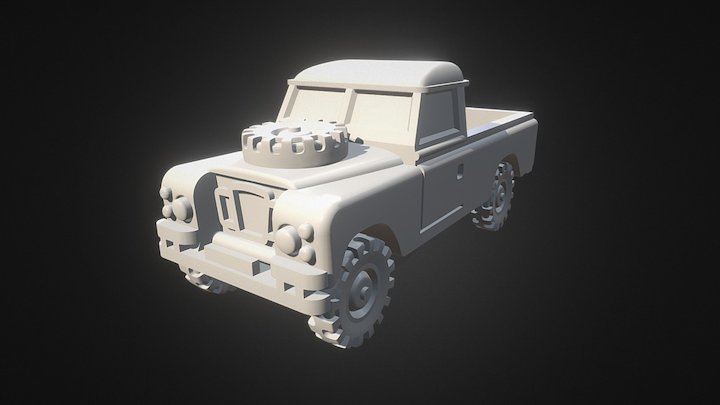 Land Rover 109 LHD Pickup 3D Model