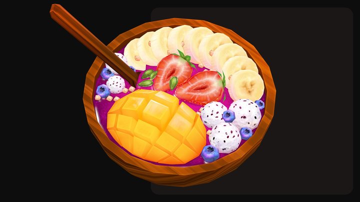 Smoothie Bowl 3D Model