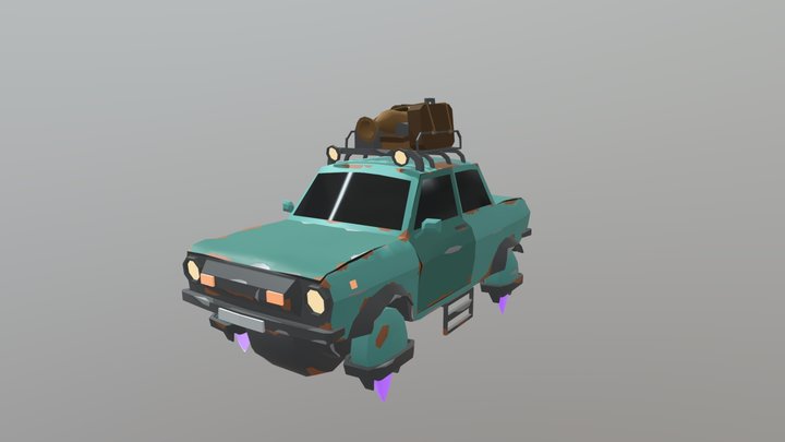 Zaz 968 lowpoly 3D Model
