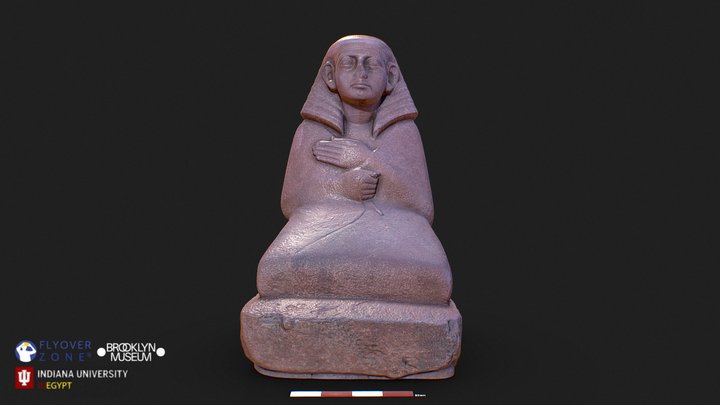 3D rendering of Statue of a Cloaked Official