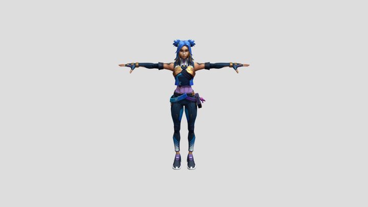 Neon (T-pose) 3D Model