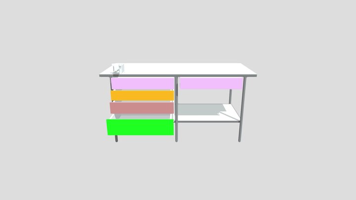 Stol warsztarowy 3D Model