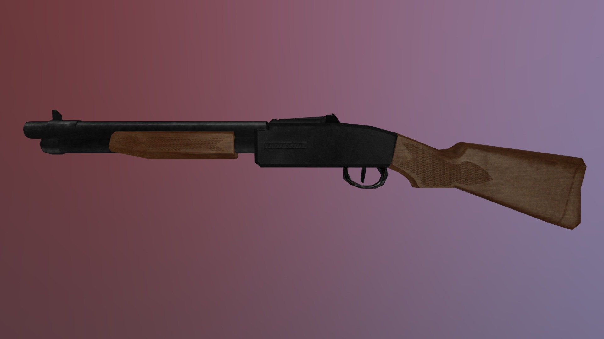 Low Poly Tootsietoy Dakota DOOM Shotgun