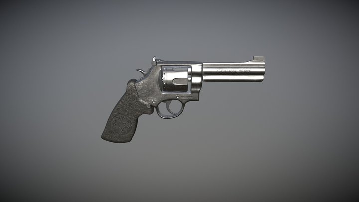Revolver SW 625 3D Model