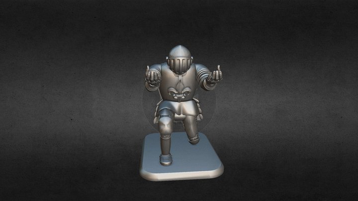Medieval Knight, Pen Holder 3D Model