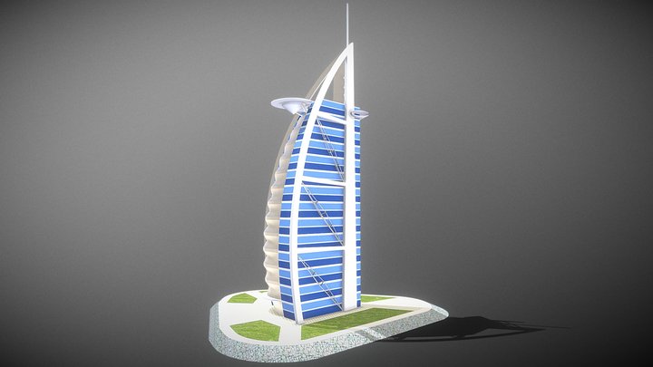 Burj Al Arab Hotel 3D Model
