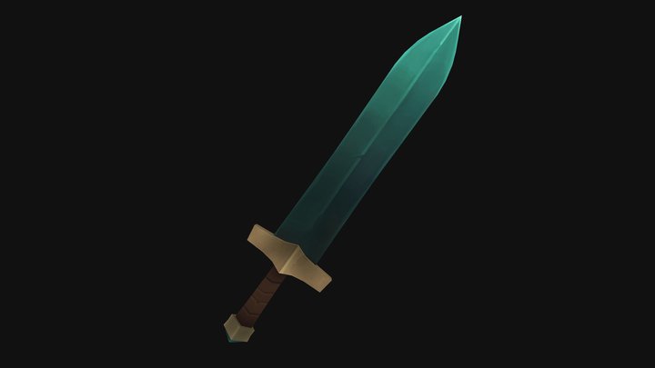 Stylized Sword 3D Model