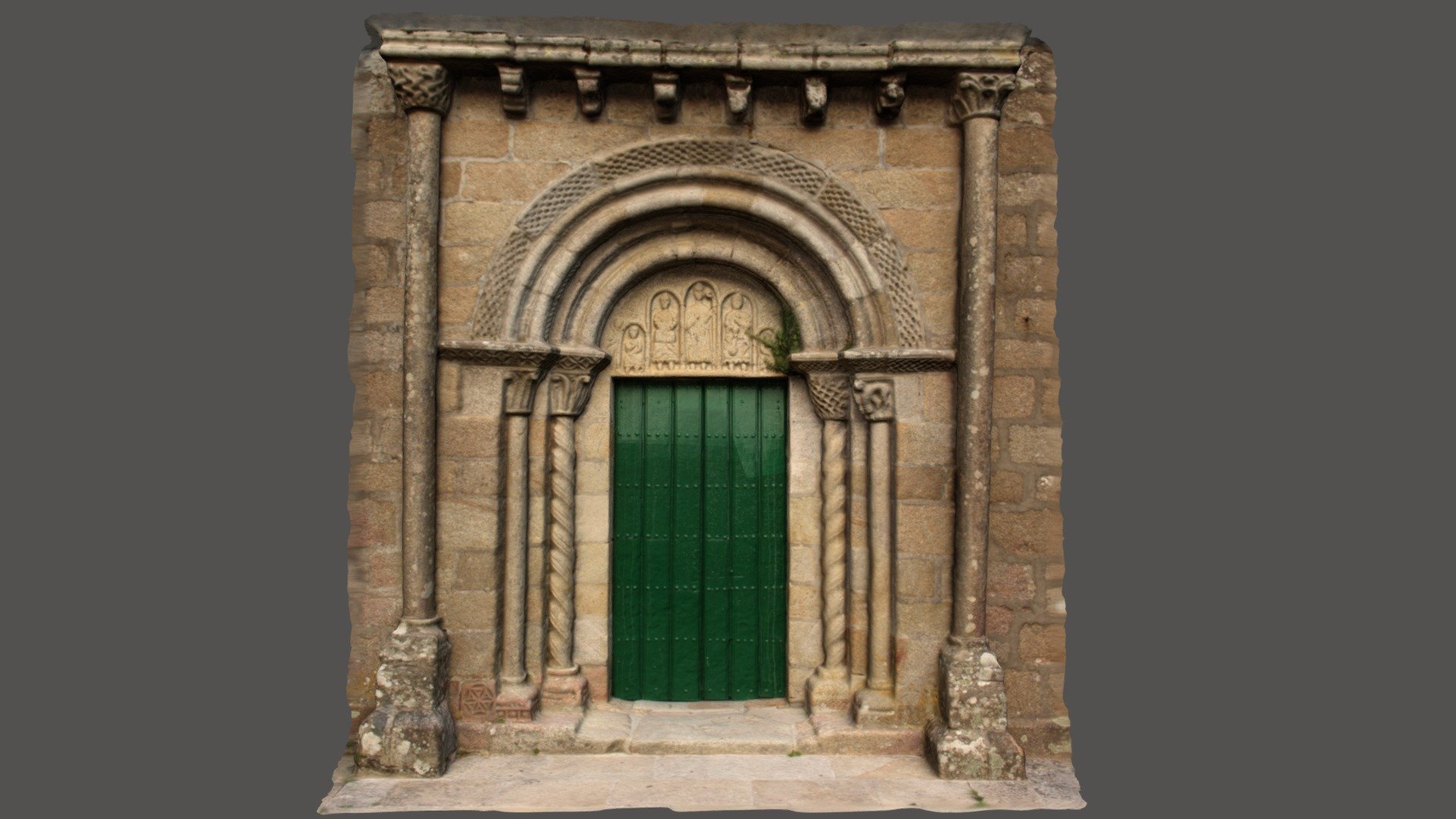 Portada da Igrexa de San Martiño de Moaña
