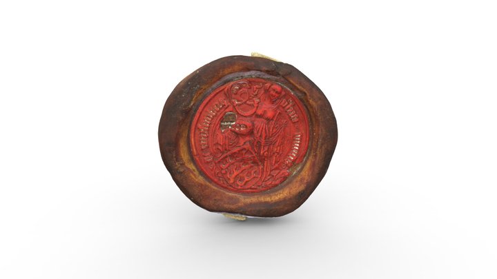 Siegel Graf Ulrichs V. von Württemberg 3D Model