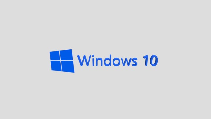 Windows 10 Logo 3D Model