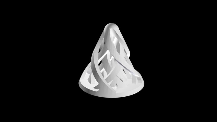 Reversing Spiral Cone 3D Model