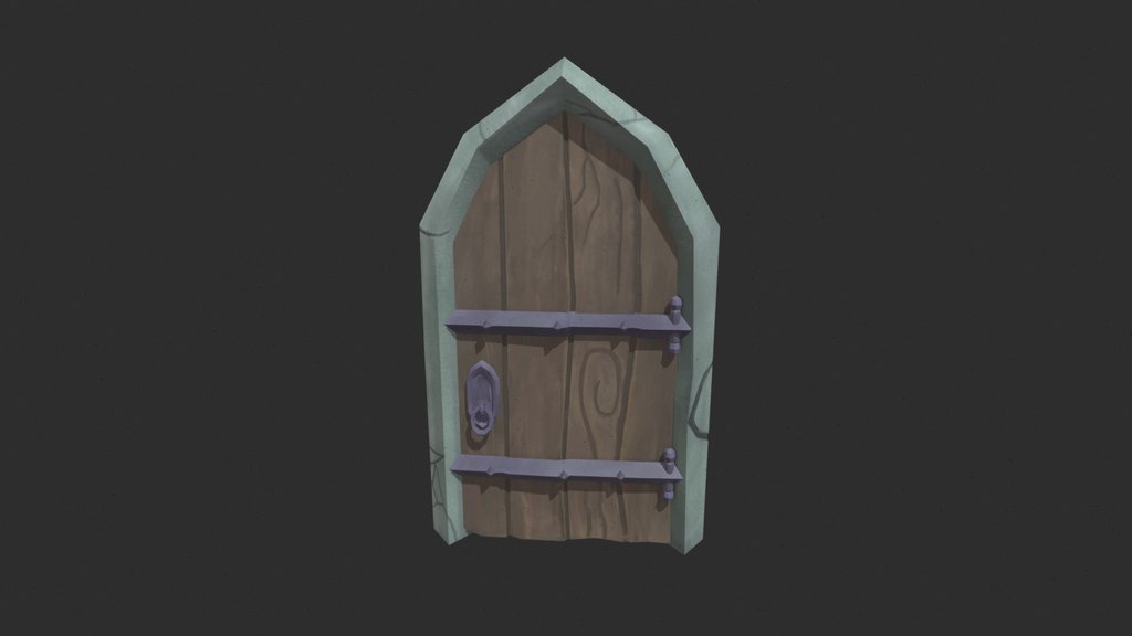 Low-Poly Dungeon Door
