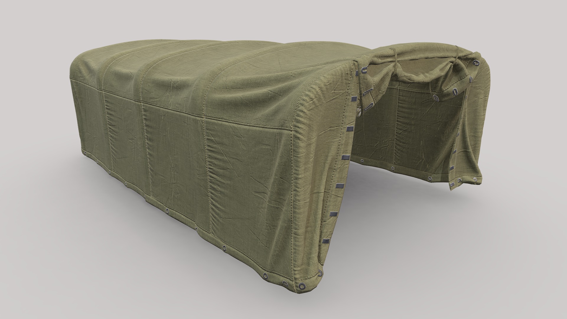 3D model Tent ZIL-157 - This is a 3D model of the Tent ZIL-157. The 3D model is about a pair of shorts.