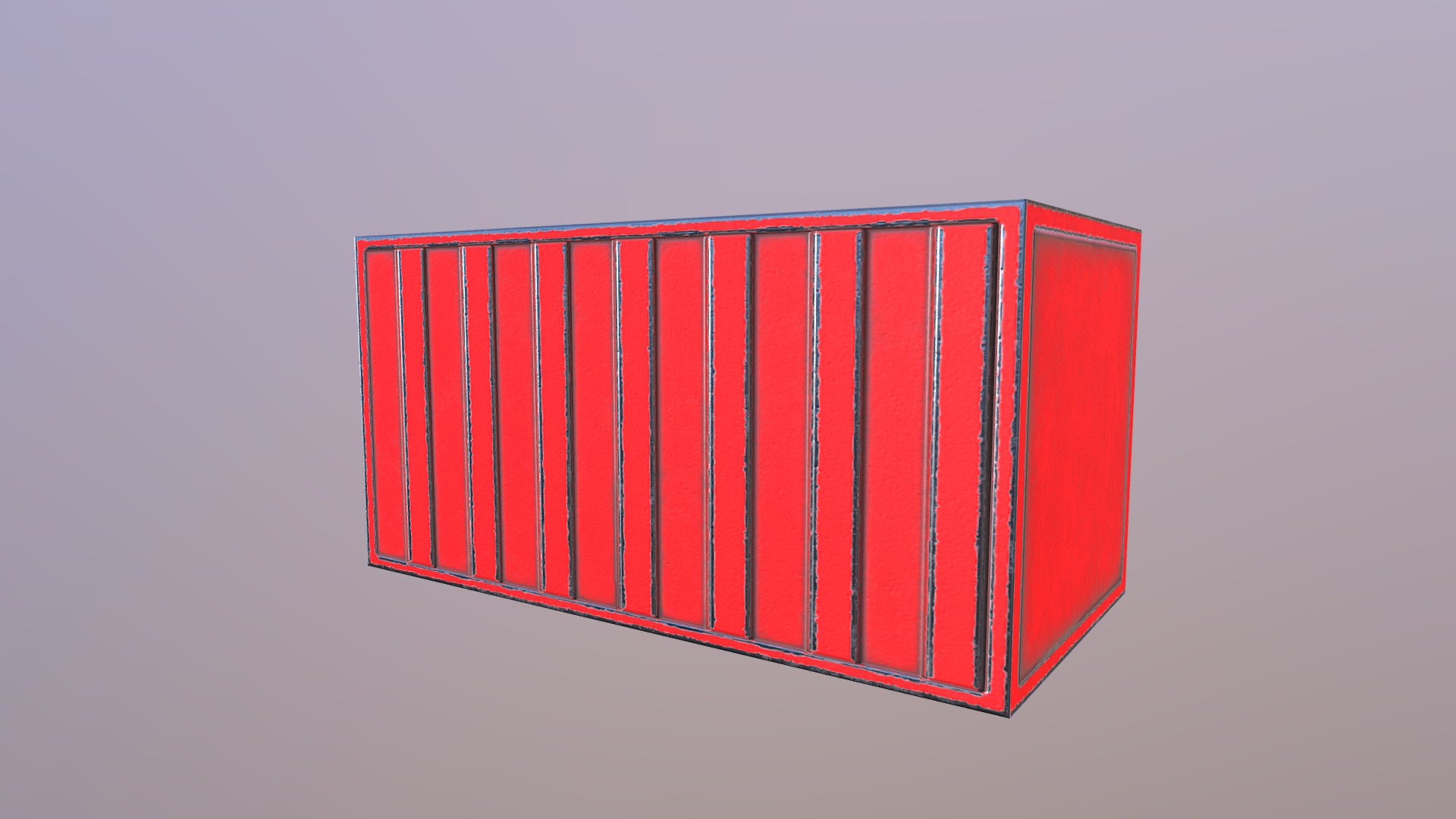 Low Poly Container