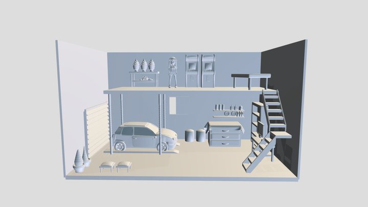 Proyecto Ordinario Garaje 1 3D Model