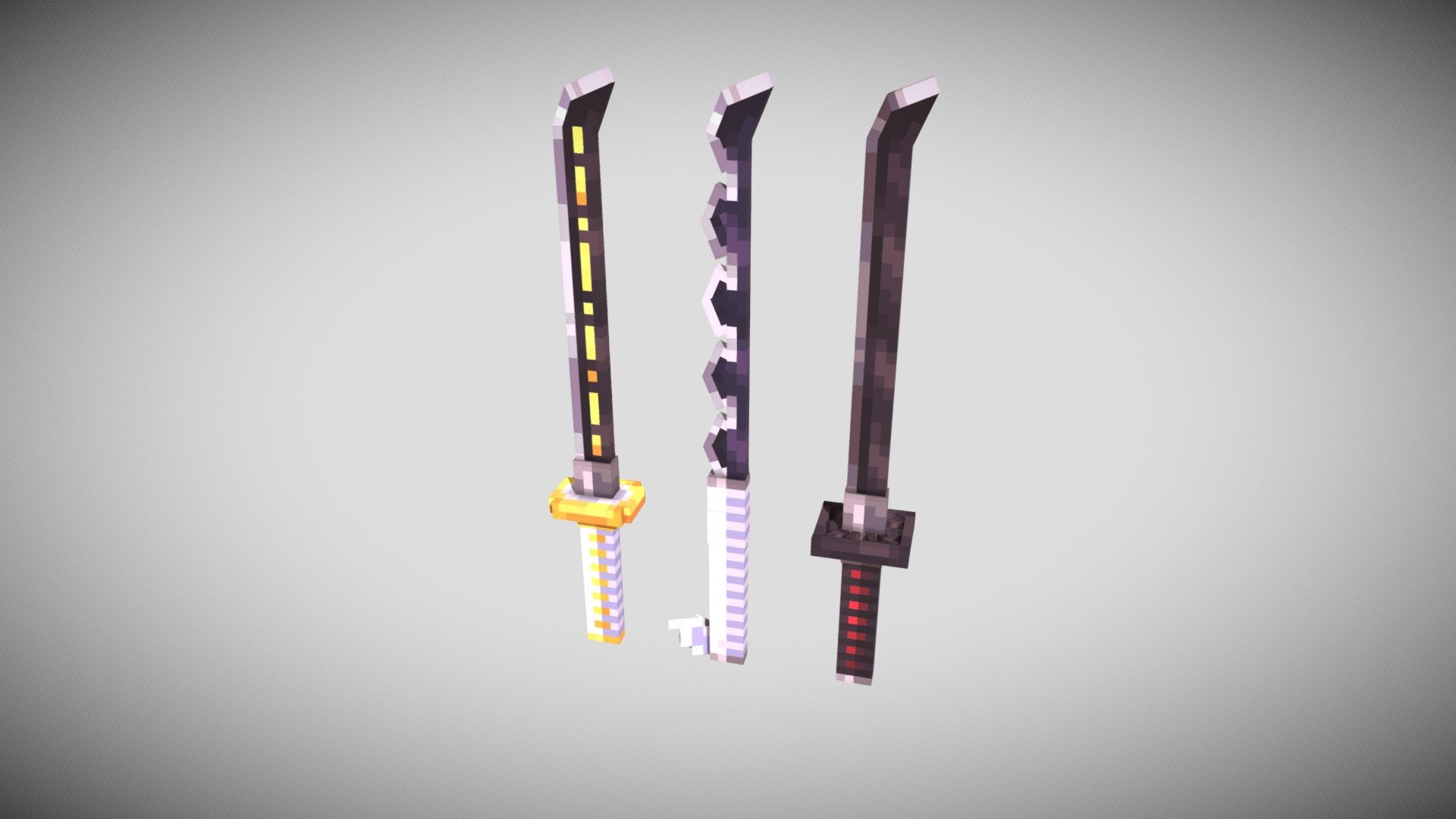 Katanas Demon Slayer 1 3d Model By Jotas Designs Jotasdesigns