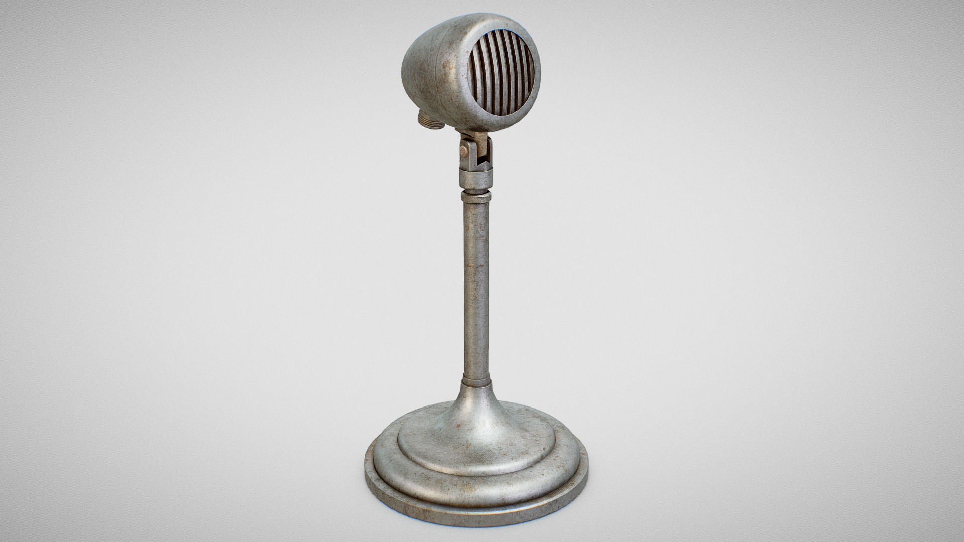 3D model Microphone – American D5T (Dirty) - This is a 3D model of the Microphone - American D5T (Dirty). The 3D model is about a silver and gold trophy.