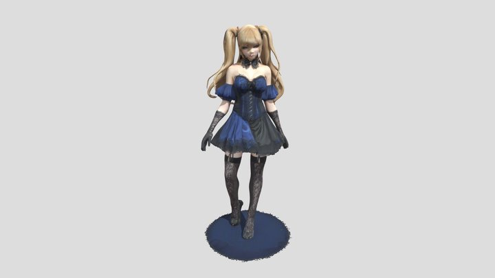 Gothic_ Elegance_texture_Anime_Girl 3D Model